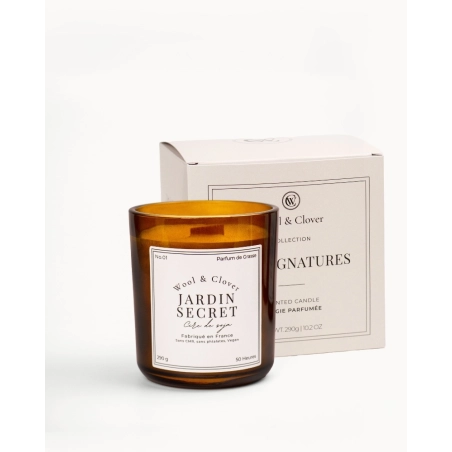 Bougie Jardin Secret - Parfum Fruité & Floral | Wool & Clover