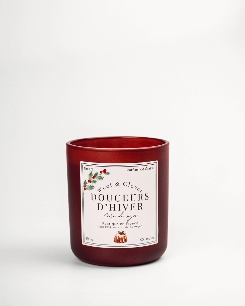 Vela Dulzuras de Invierno - Castaña Confitada y Praliné | Wool & Clover