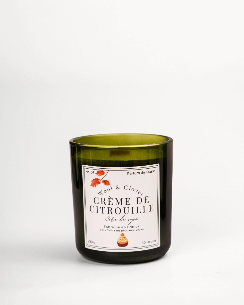 Pumpkin Cream Candle - Pumpkin & Spices Scent | Wool & Clover