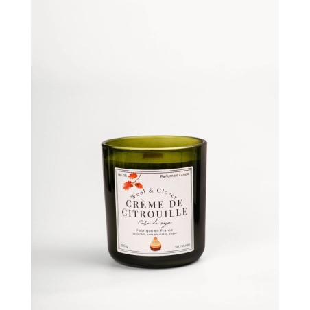Bougie Crème de Citrouille - Parfum Automnal Gourmand | Wool & Clover