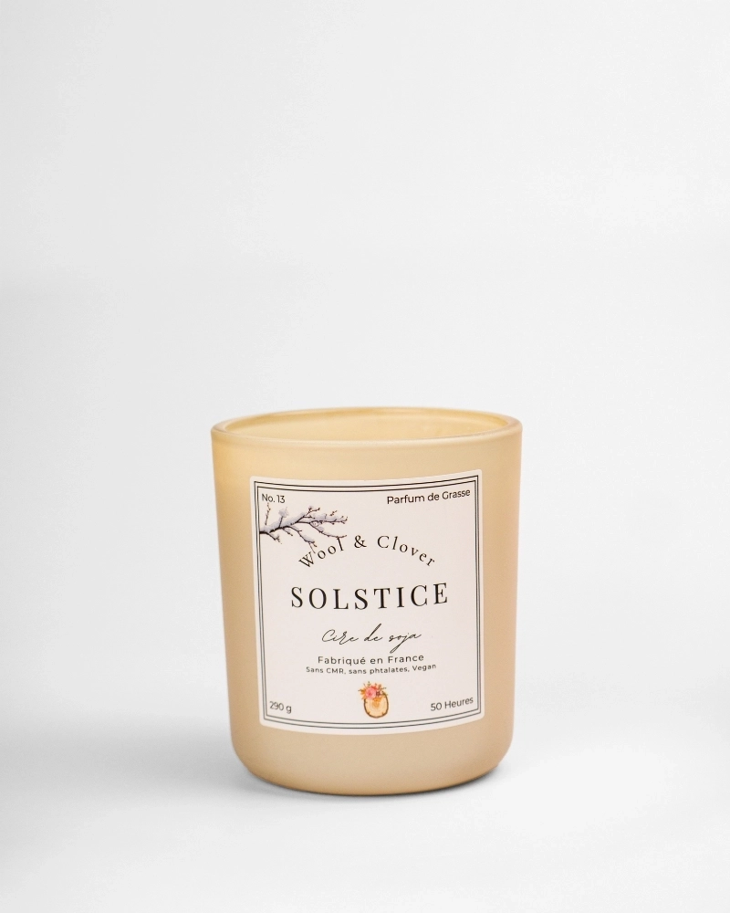 Bougie Solstice - Santal & Cannelle | Wool & Clover