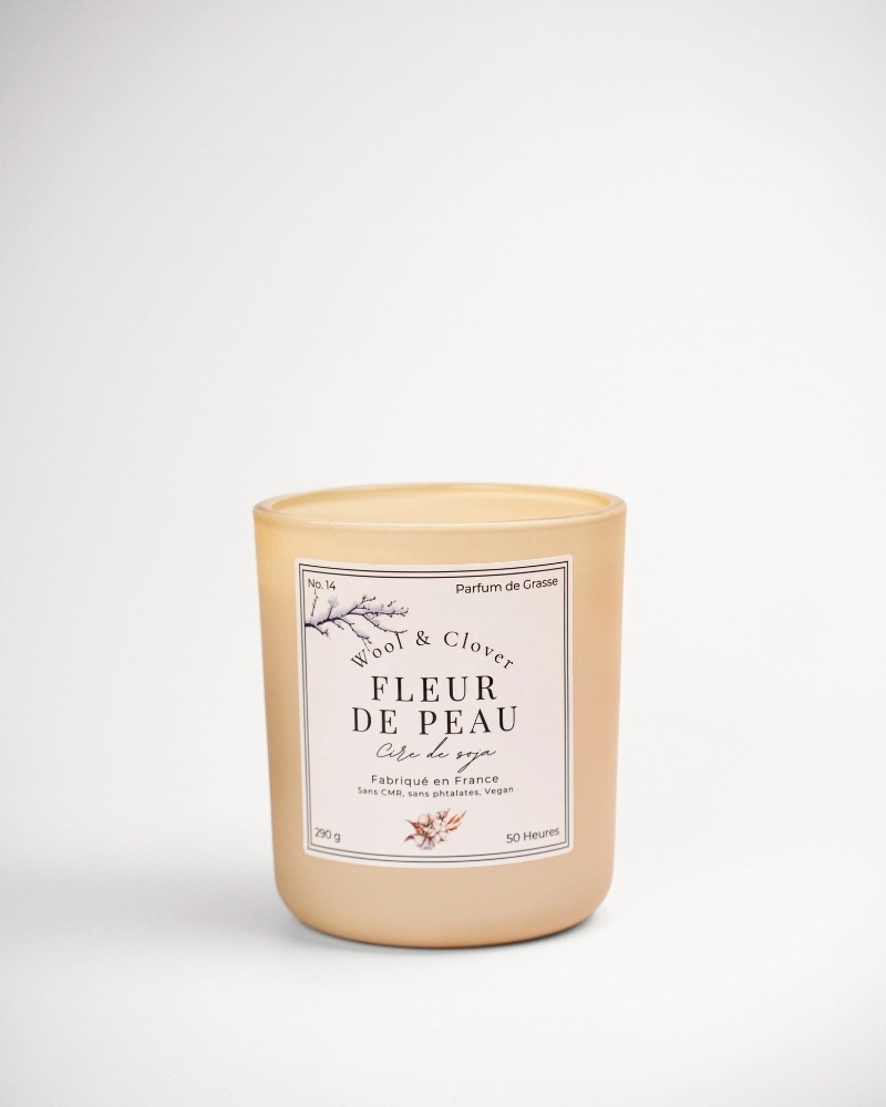 Vela Flor de Piel - Almizcle y Polvo de Arroz | Wool & Clover