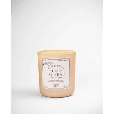 Bougie Fleur de Peau - Musc & Poudre de Riz | Wool & Clover
