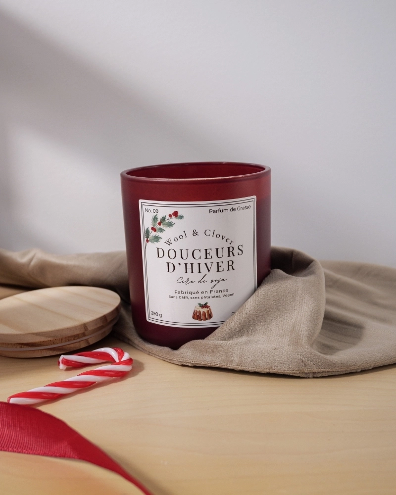 Bougie Douceurs d'Hiver - Marron Glacé & Praline | Wool & Clover