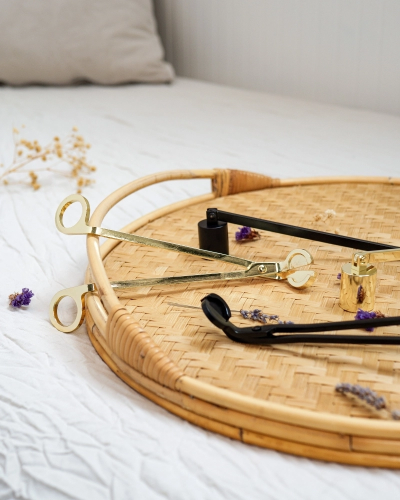 andle Care Set - Wick Trimmer & Snuffer | Wool & Clover