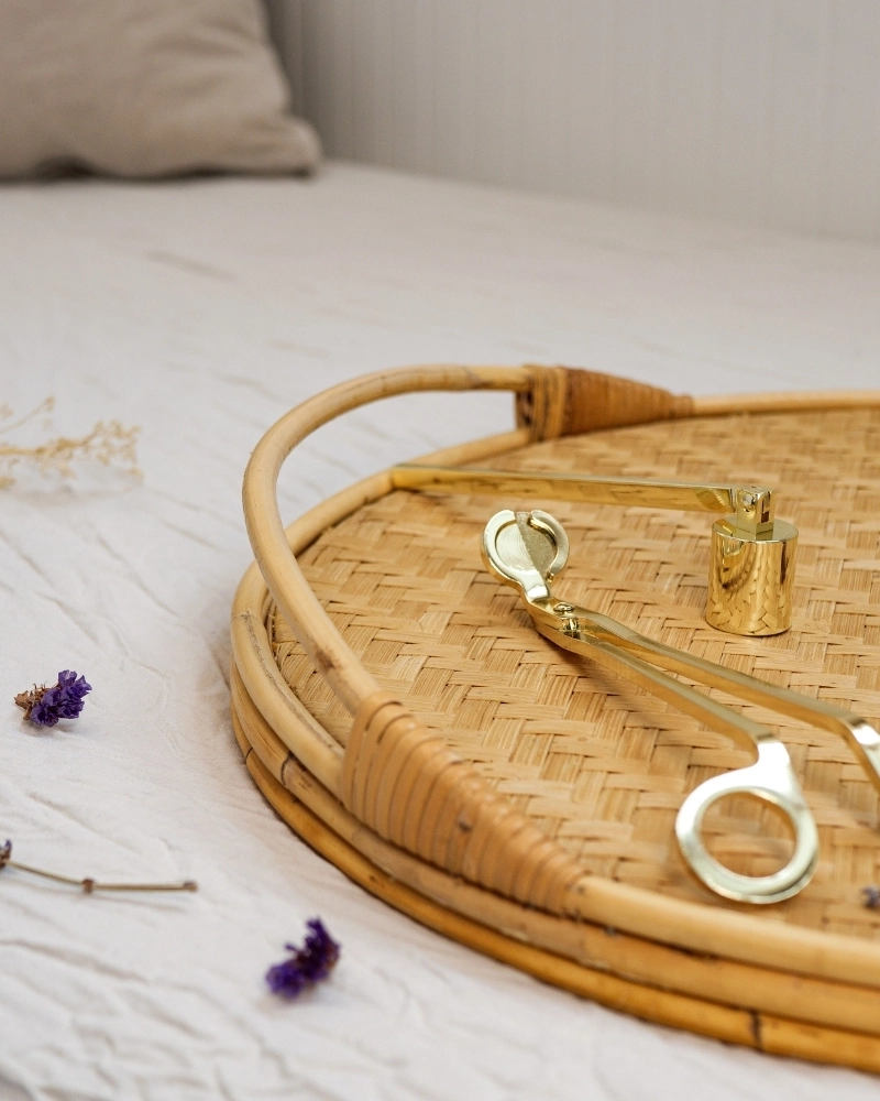 andle Care Set - Wick Trimmer & Snuffer | Wool & Clover