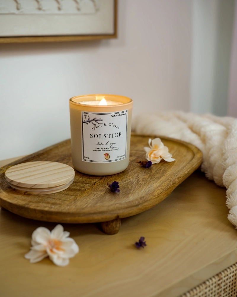 Solstice Candle - Sandalwood & Cinnamon | Wool & Clover