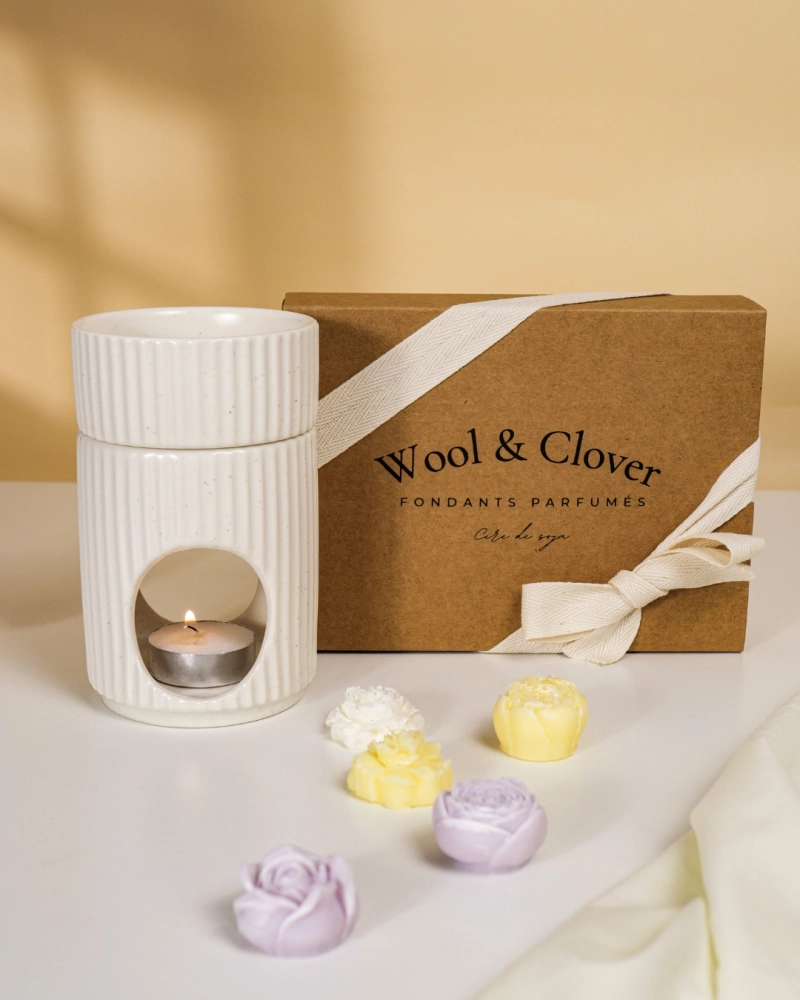 Coffret Fleurs Parfumées & Brûle-parfum | Wool & Clover