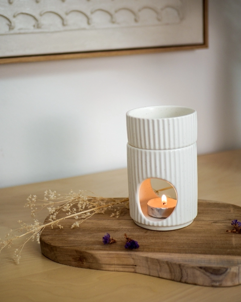 Set de Flores Perfumadas y Quemador | Wool & Clover